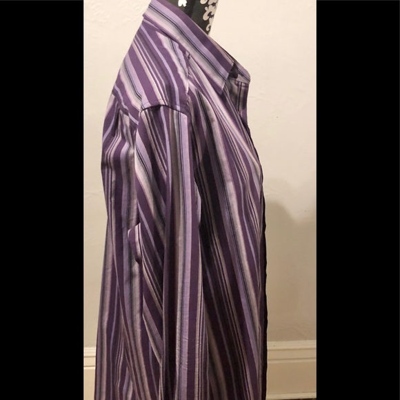 Liz Claiborne Concepts Purple button-down Shirt - Picture 3 of 4